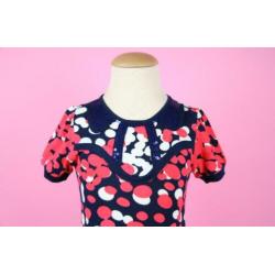 *NIEUW* Derhy Kids jurk rood blauw ecru maat 116