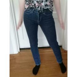 Dark stone jeans met normale taille maat 27/30 merk Mskvck