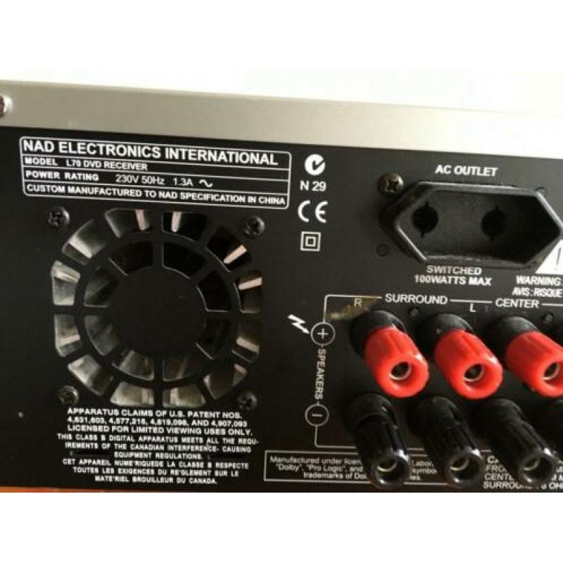 NAD dvd/cd/mp3 RECIEVER MODEL L 70