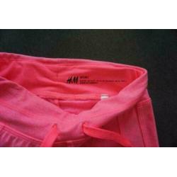 NIEUW H&M Broek Roze Broekje Sportbroek Gymbroek, Mt. 92