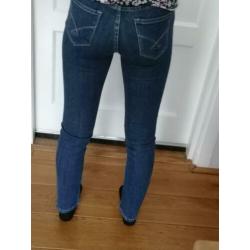 Dark stone jeans met normale taille maat 27/30 merk Mskvck