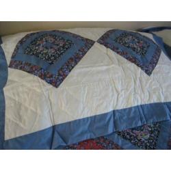 Nieuw,handwerk patchwork quilt set / sprei /bedsprei.1556#