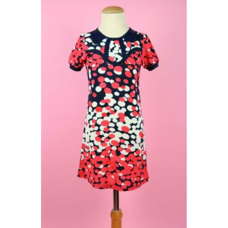 *NIEUW* Derhy Kids jurk rood blauw ecru maat 116