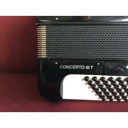 Z.g.a.n. Hohner Concerto IIIT accordeon . 72 bas .