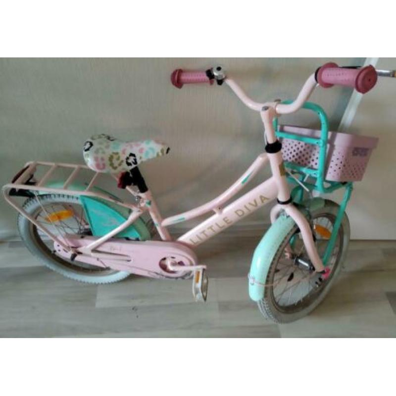 Meisjesfiets Little Diva 18 inch