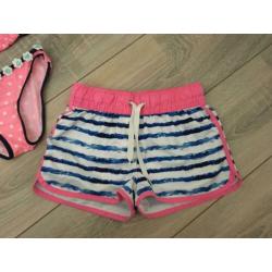 Bikini met zwembroek roze maat 134/140