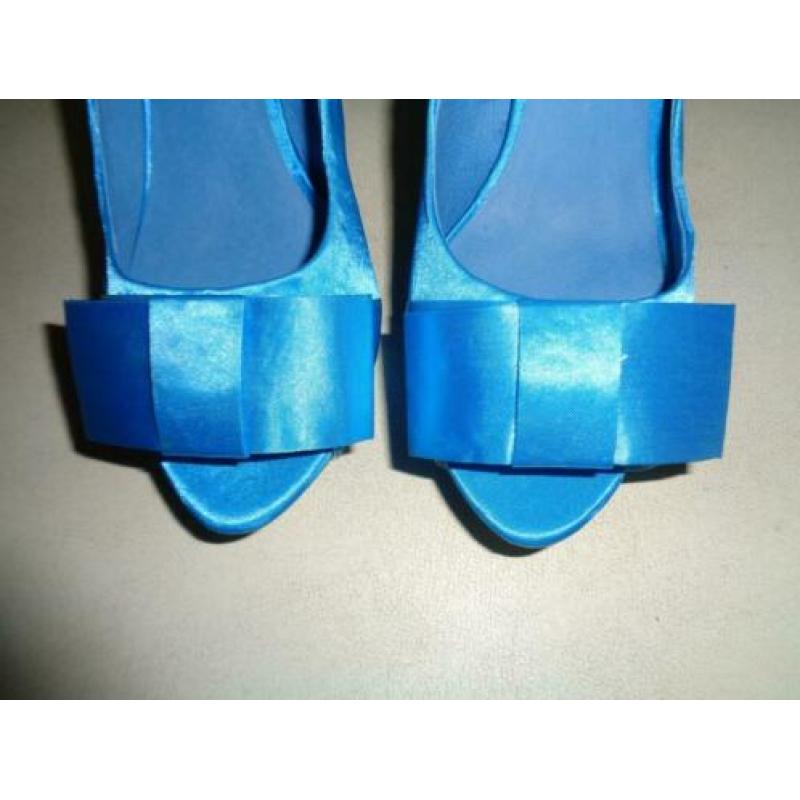 MONIQUE COLLIGNON blauwe hoge pumps