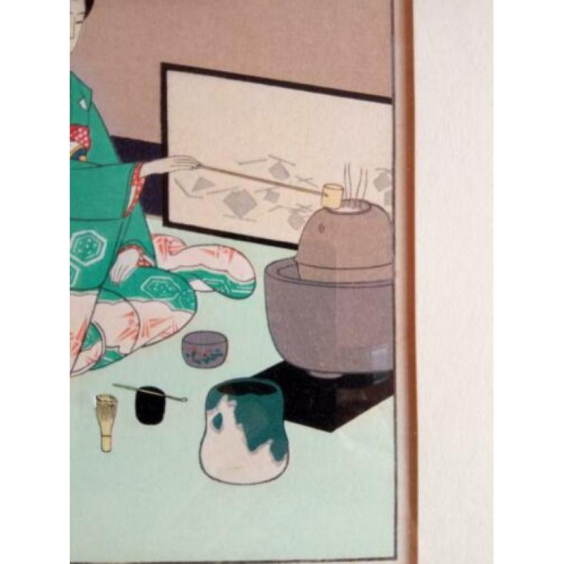 Originele Japanse houtsnede / woodblockprint / Ukiyo - e