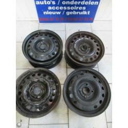 4x Stalen velg velgen Opel Astra F 14 inch, bj '91 t/m '97