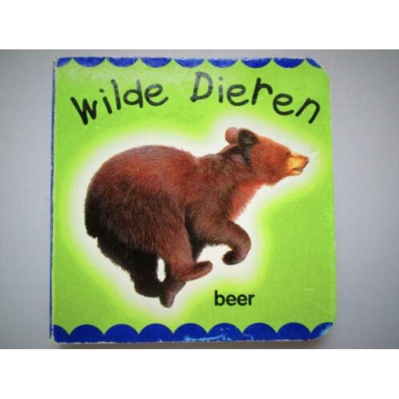 Wilde Dieren~Miniatuur Natuur Boek Harde Bladzijden~Wolf~