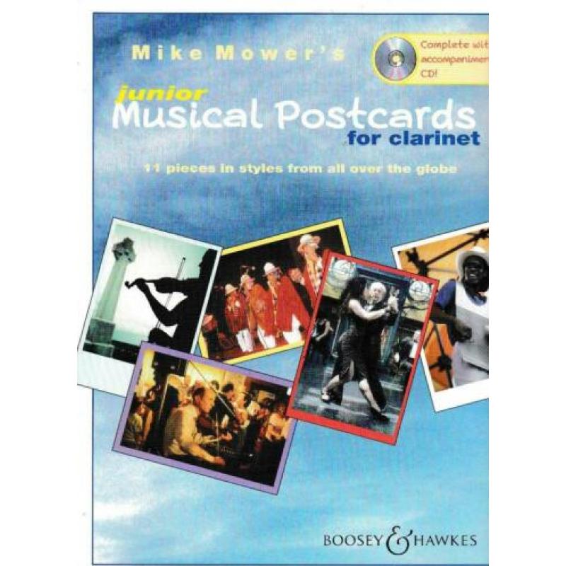 Junior Musical Postcards For Clarinet Met CD (x411)