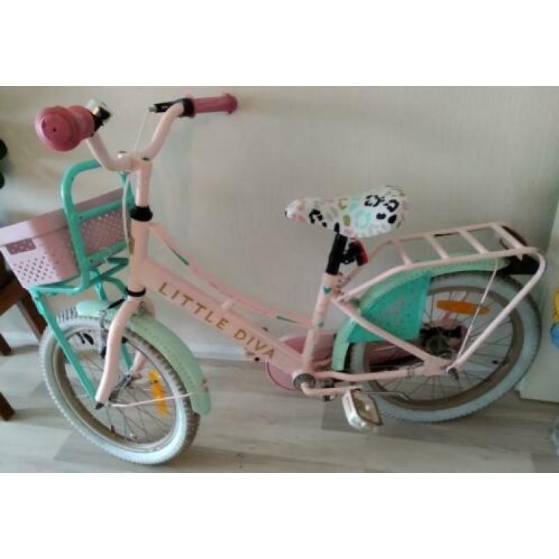 Meisjesfiets Little Diva 18 inch