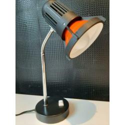 Retro design lamp zwart oranje 38cm !