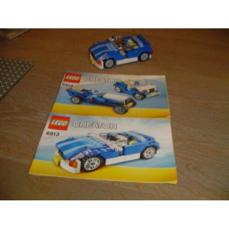 Lego creator blauwe sportwagen - 6913