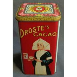 DROSTE CACAO HAARLEM pastilles chocolade blik H15,5xL9xB9cm