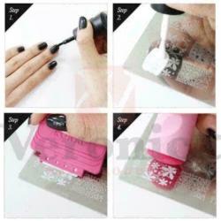 Nail art stempel plaatje M45