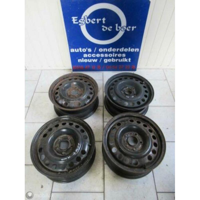 4x stalen velg velgen 15 inch Opel Astra G, bj '98 t/m '03