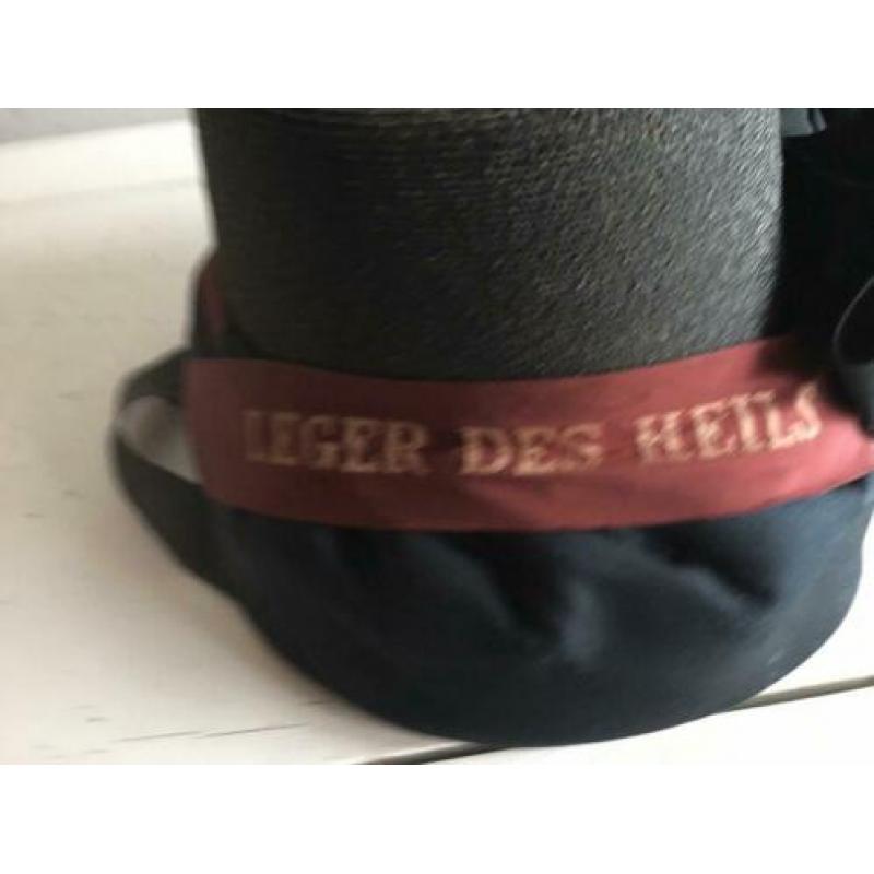 leger des heils uniformhoed luifelhoed hoed zwart