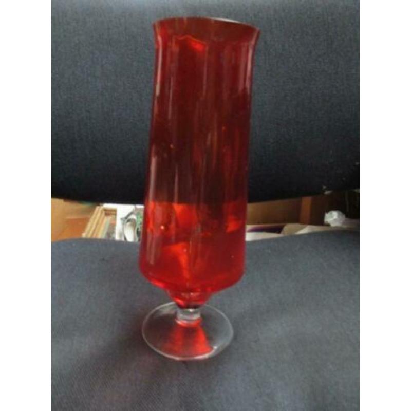 glas oranje, groot retro