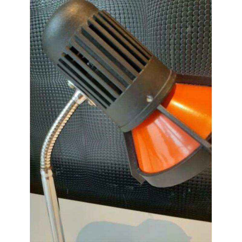 Retro design lamp zwart oranje 38cm !