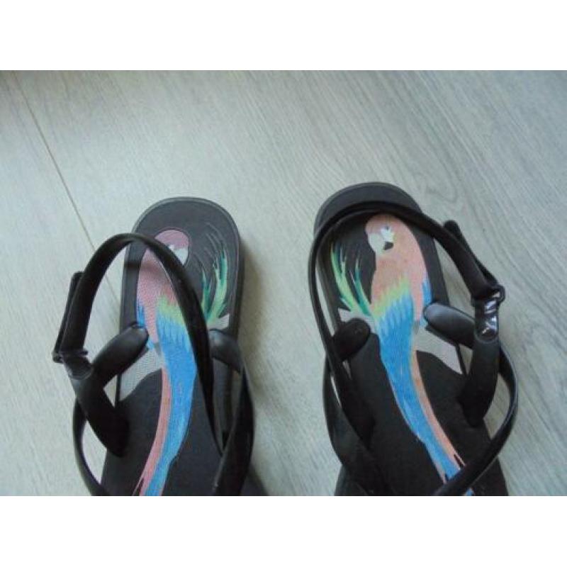 Zwarte Slippers / Sandalen Ivete Sangalo Grendha Maat 42