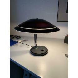 Lamp Italiaanse design glazen tafellamp uit de jaren 60