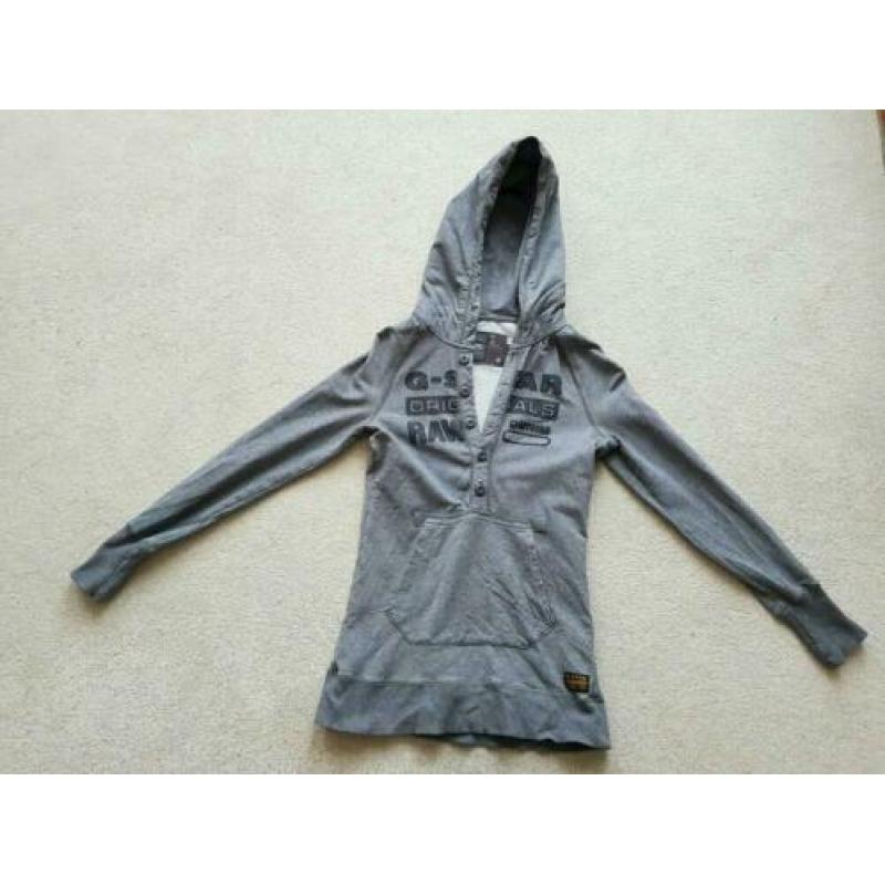 Gstar trui hoodie grijs maat xs g-star merkkleding merk