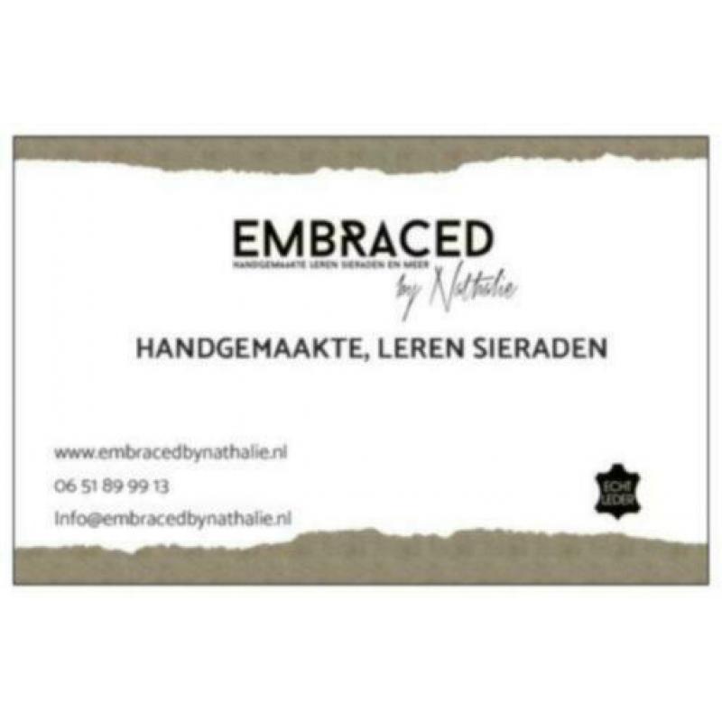 Handgemaakte, leren sieraden (V/M)