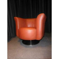 Linteloo fauteuil, prachtige stoel van leer z.g.a.n