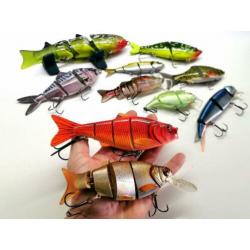 10 grote swimbaits : IZUMI / SAVAGE GEAR / STRIKE PRO / FOX