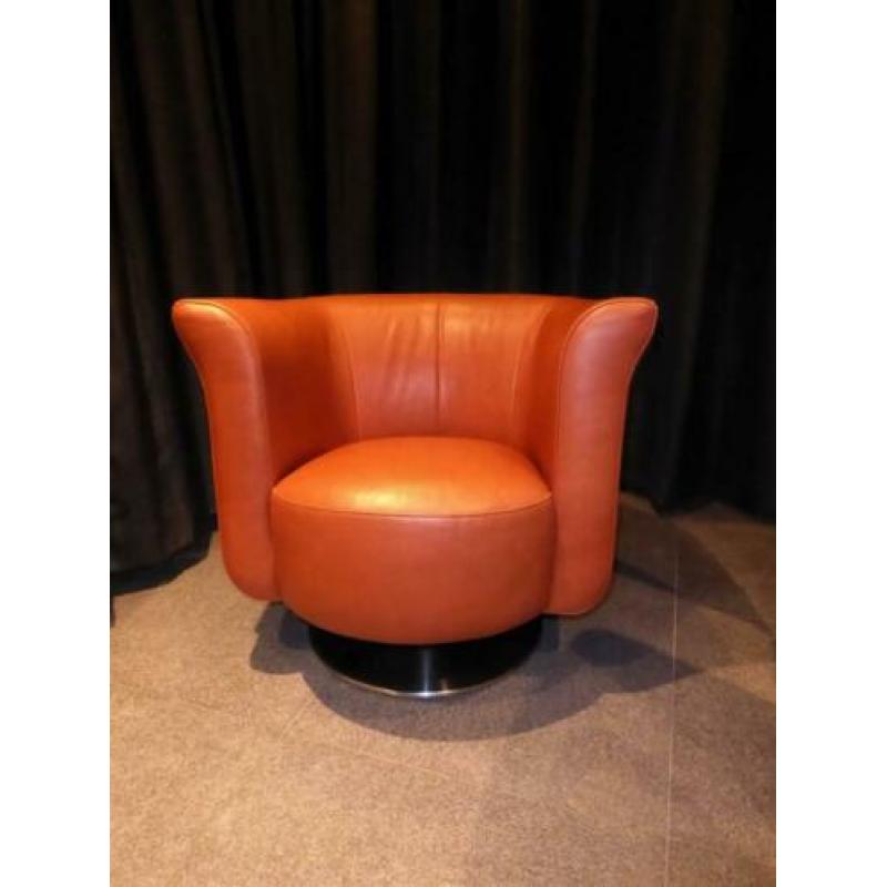 Linteloo fauteuil, prachtige stoel van leer z.g.a.n