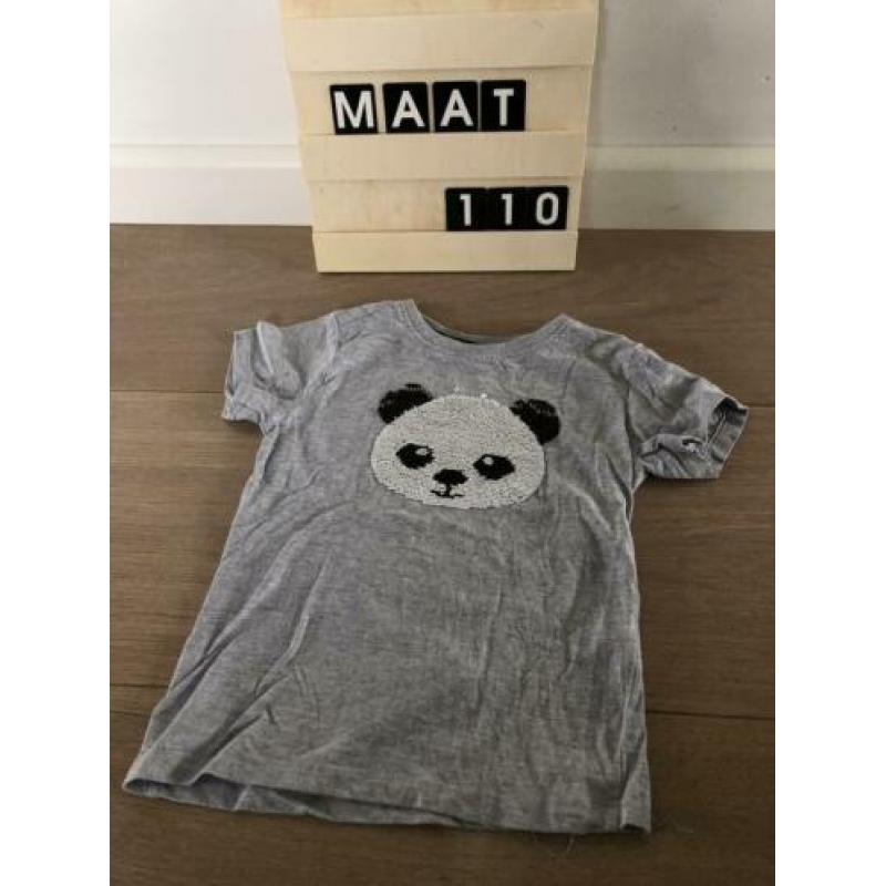 Omkeerbare pailletten shirt maat 110