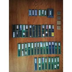 Assortiment van CPU’s en RAM