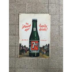 Blikken 7up reclame bord