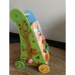 BigJigs Activity Walker bloemen, loopkar, hout