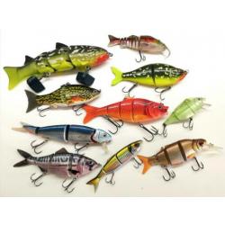 10 grote swimbaits : IZUMI / SAVAGE GEAR / STRIKE PRO / FOX