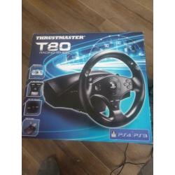 PS 4 en 3 Race stuur met pedalen, thrustmaster t80,