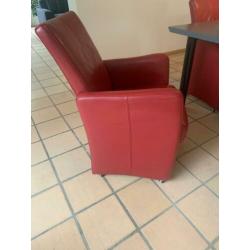 Eetkamer stoelen 6 x leder