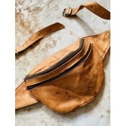 Vintage Leren Fanny Pack : heuptas sling bag boho festival