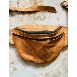 Vintage Leren Fanny Pack : heuptas sling bag boho festival