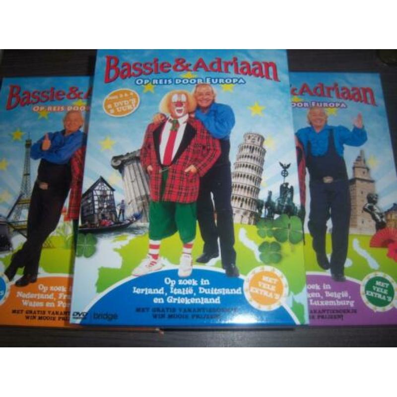 Reis door Europa met Bassie en Adriaan 3 x 2 dvd box