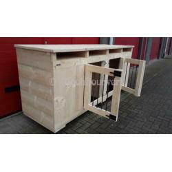 Honden meubel/bench/hok/tv meubel/steigerhout/dressoir