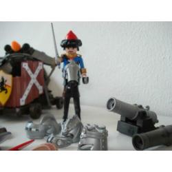 Playmobil 4867 3voudige ballista +kanon+paard+ridder+extras