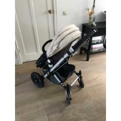 Bugaboo cameleon kinderwagen off white antraciet zgan