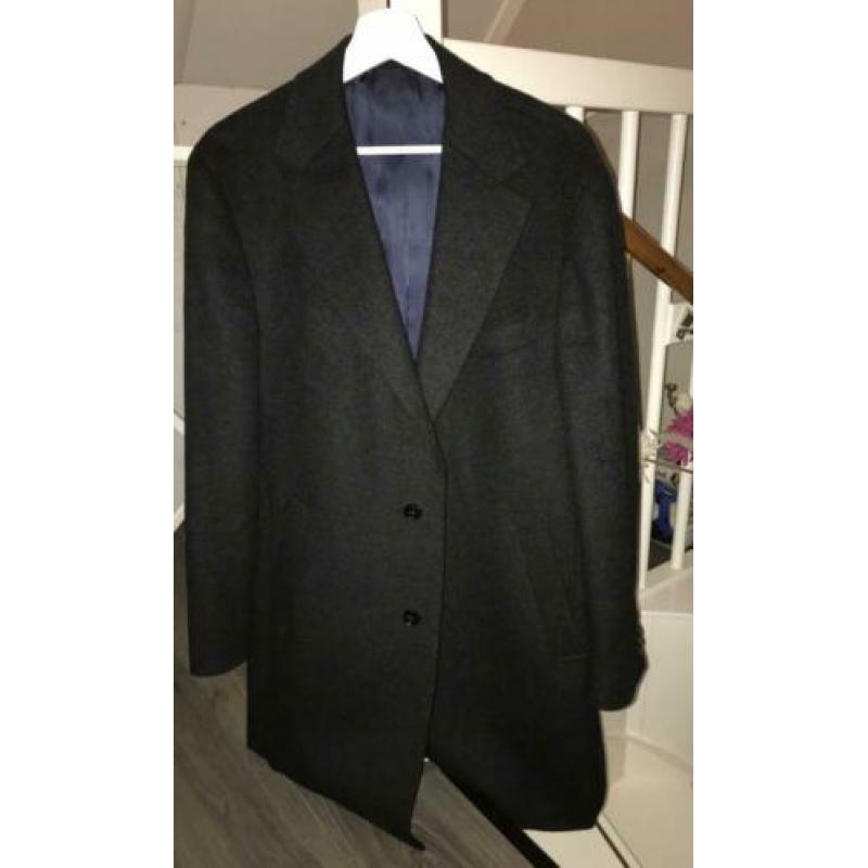 Suitsupply Dark gray overcoat PURE WOOL (chique jas) L/XL