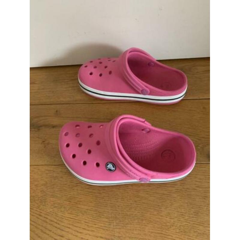 Roze crocs meisje 34 35 j3 j 3 schoenen sandalen klompen