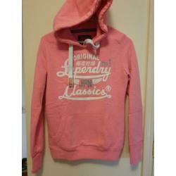 Roze superdry trui maat S