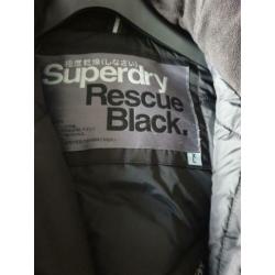 Superdry winterjas zwart maat xl zestien