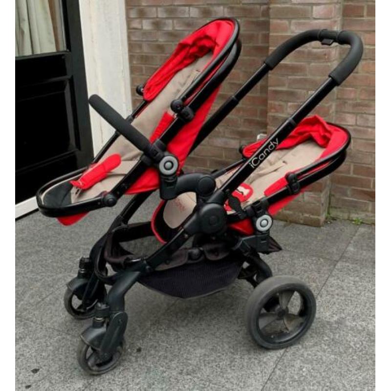 iCandy Peach 3 duo kinderwagen rood