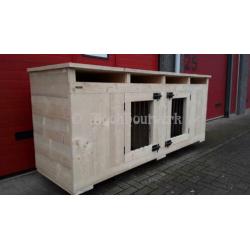 Honden meubel/bench/hok/tv meubel/steigerhout/dressoir